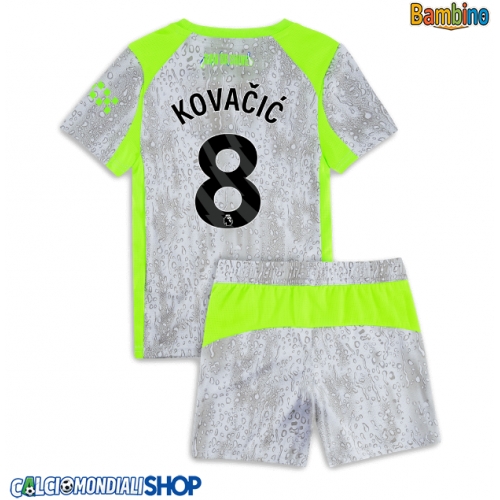 Maglie da calcio Manchester City Mateo Kovacic #8 Terza Maglia Bambino 2025-26 Manica Corta + Pantaloni corti)